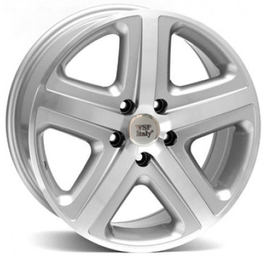 WSP Italy Volkswagen (W440) Albanella W8 R18 PCD5x130 ET45 DIA71.6 silver polished